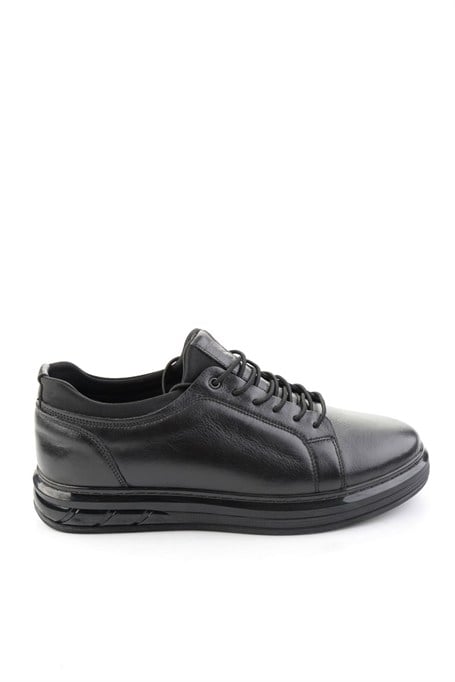 Siyah Napa Hakiki Deri Erkek Sneaker E01803050243