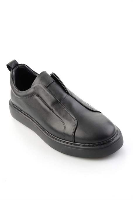 Siyah Napa Hakiki Deri Erkek Sneaker E01774008043