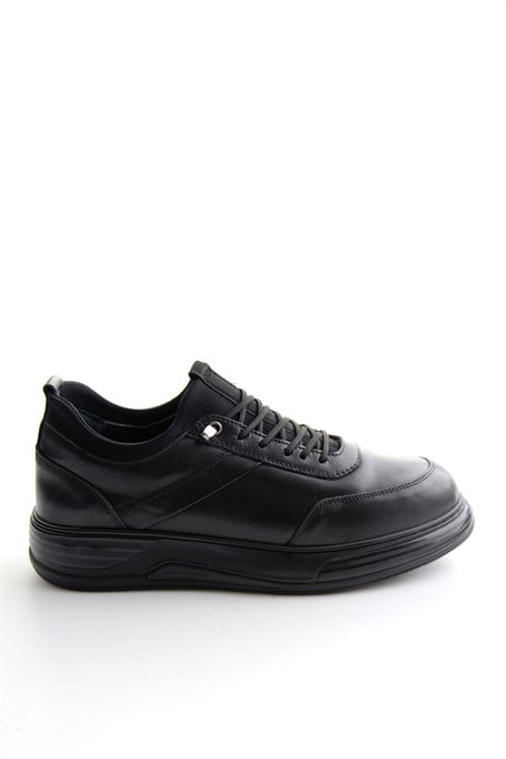 Siyah Napa Hakiki Deri Erkek Sneaker E01080205543