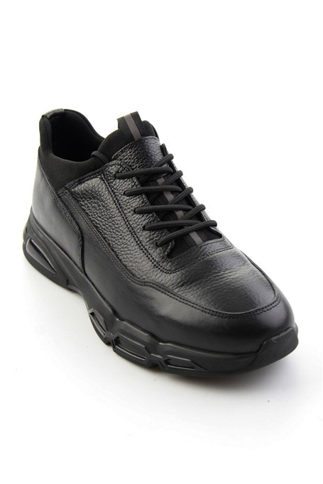 Siyah Napa Hakiki Deri Erkek Sneaker E01811906543