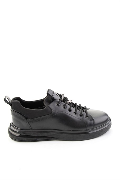 Siyah Napa Hakiki Deri Erkek Sneaker E01401180743