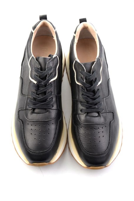 Siyah Napa Hakiki Deri Erkek Sneaker E01730651043