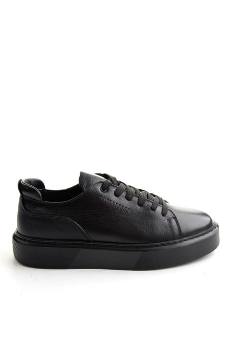 Siyah Napa Hakiki Deri Erkek Sneaker E01803402443