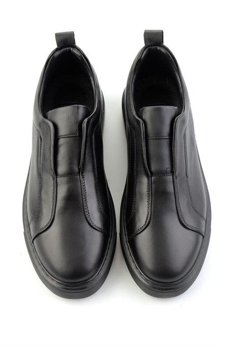 Siyah Napa Hakiki Deri Erkek Sneaker E01774008043