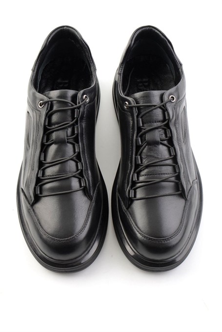 Siyah Napa Hakiki Deri Erkek Sneaker E01080065243