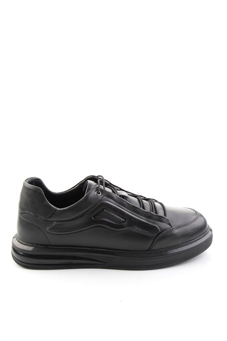 Siyah Napa Hakiki Deri Erkek Sneaker E01080065243