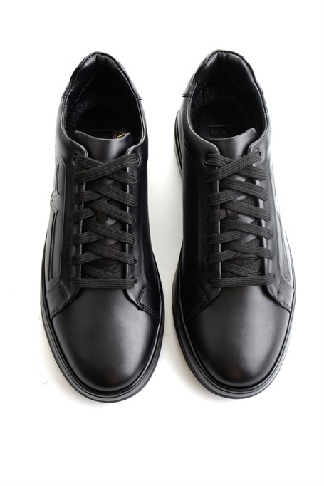 Siyah Napa Hakiki Deri Erkek Sneaker E01774070043