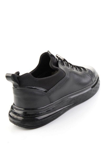 Siyah Napa Hakiki Deri Erkek Sneaker E01401180743