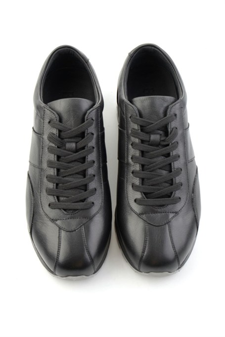 Siyah Napa Hakiki Deri Erkek Sneaker E01589612143