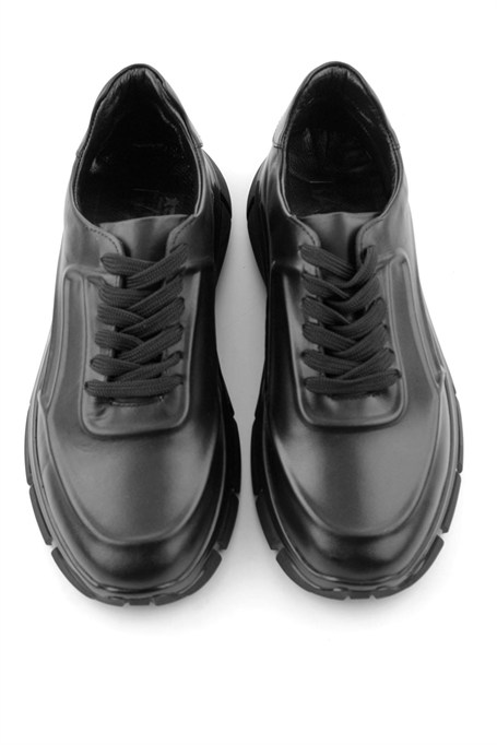 Siyah Napa Hakiki Deri Erkek Sneaker E01736060443