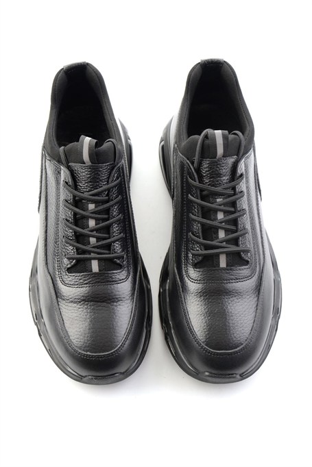 Siyah Napa Hakiki Deri Erkek Sneaker E01811906543