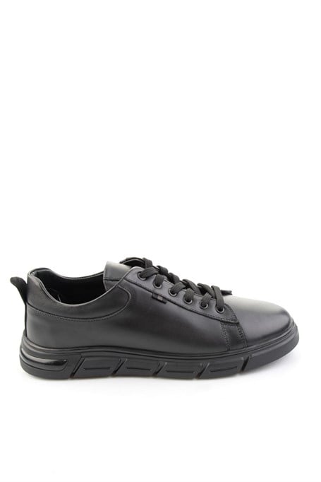 Siyah Napa Hakiki Deri Erkek Sneaker E01811004443