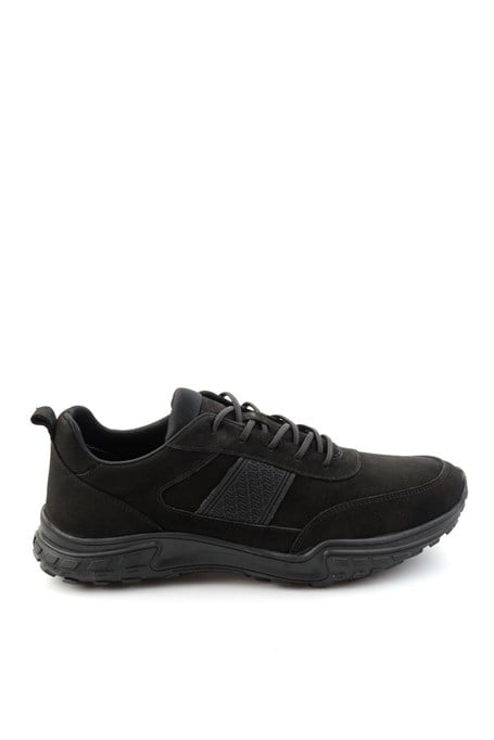 Siyah Nubuk Hakiki Deri Erkek Sneaker E01018271001