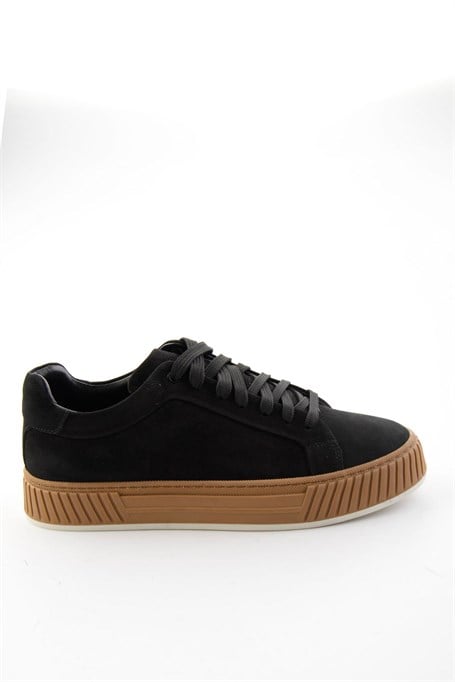Siyah Nubuk Hakiki Deri Erkek Sneaker E01774007001