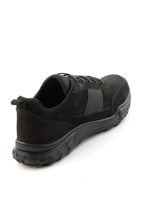 Siyah Nubuk Hakiki Deri Erkek Sneaker E01018271001