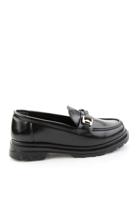 Siyah Parlak  Kadın Loafer Ayakkabı K01179828109