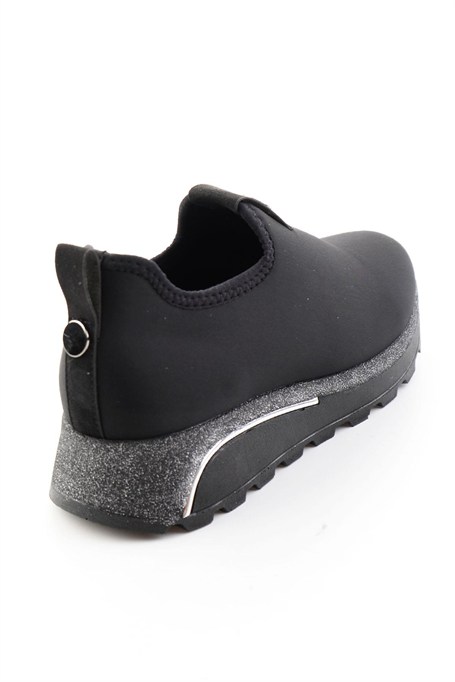 Siyah Streç  Kadın Sneaker K01834220017