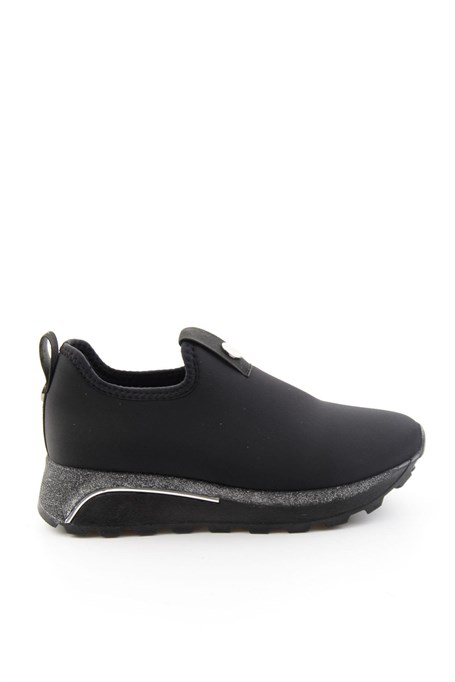Siyah Streç  Kadın Sneaker K01834220017