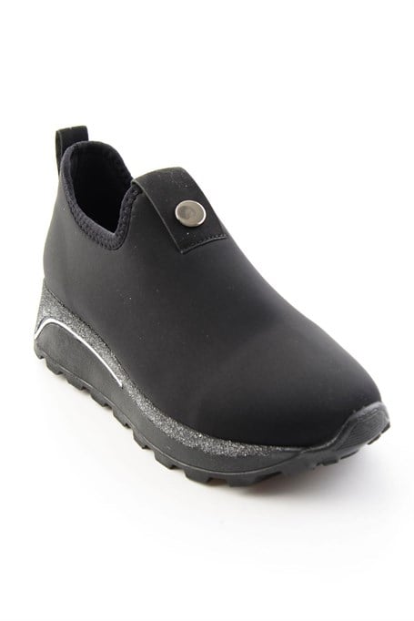Siyah Streç  Kadın Sneaker K01834220017