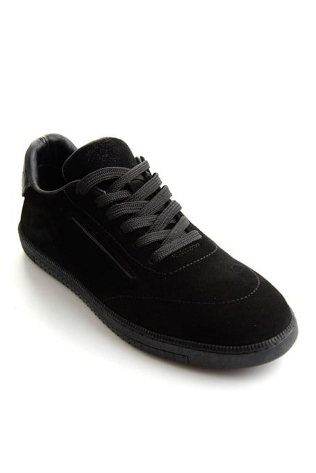 Siyah Süet Hakiki Deri Erkek Sneaker E01593000302