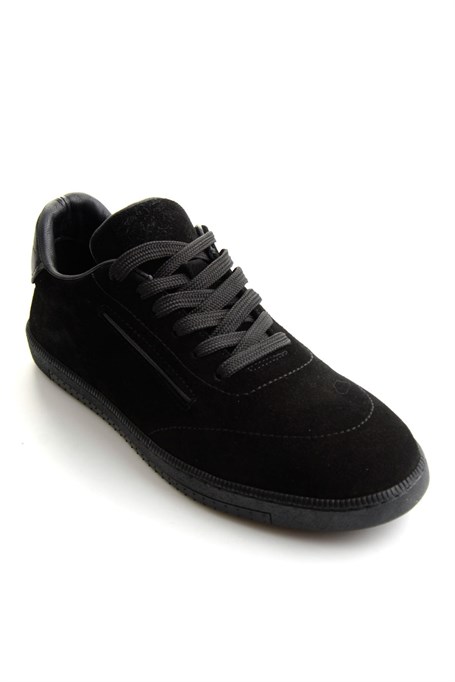 Siyah Süet Hakiki Deri Erkek Sneaker E01593000302