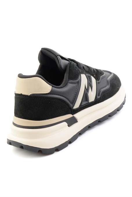 Siyah Süet Hakiki Deri Erkek Sneaker E01175561002