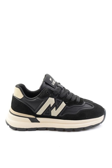 Siyah Süet Hakiki Deri Erkek Sneaker E01175561002