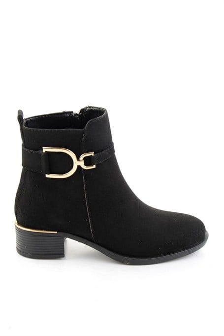 Siyah Süet  Kadın Bot & Bootie K02823052172