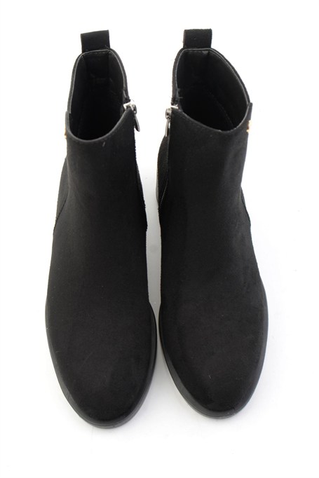 Siyah Süet  Kadın Bot & Bootie K02823350072