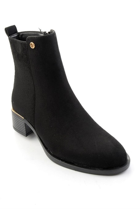 Siyah Süet  Kadın Bot & Bootie K02823350072