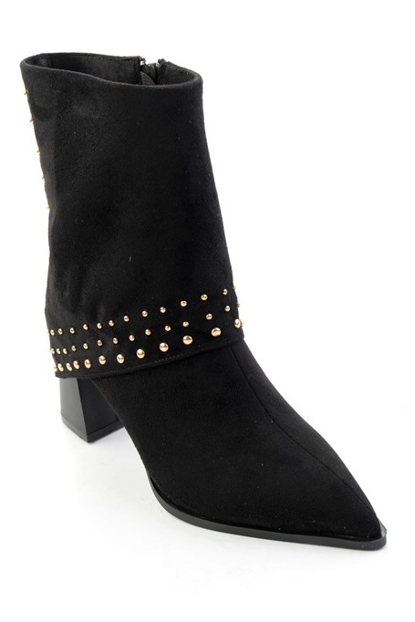 Siyah Süet  Kadın Bot & Bootie K02843010272