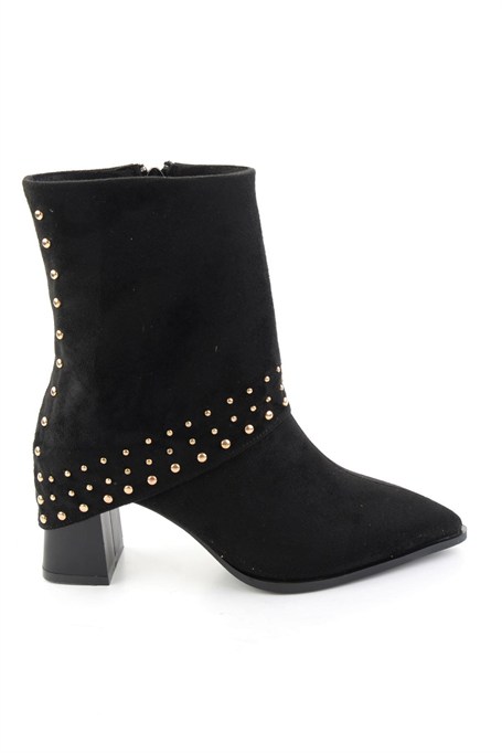 Siyah Süet  Kadın Bot & Bootie K02843010272