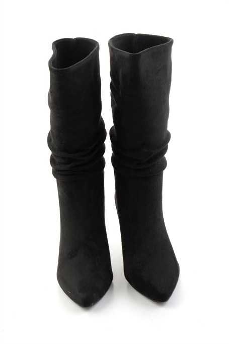 Siyah Süet  Kadın Bot & Bootie K03953465172