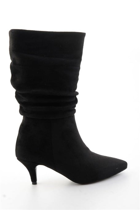 Siyah Süet  Kadın Bot & Bootie K03953465172