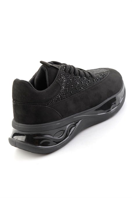 Siyah Süet  Kadın Sneaker K01228092072