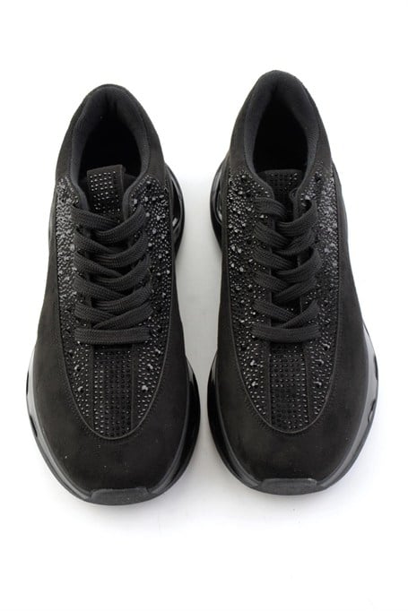 Siyah Süet  Kadın Sneaker K01228092072