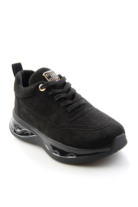 Siyah Süet  Kadın Sneaker K01228092572