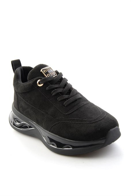 Siyah Süet  Kadın Sneaker K01228092572
