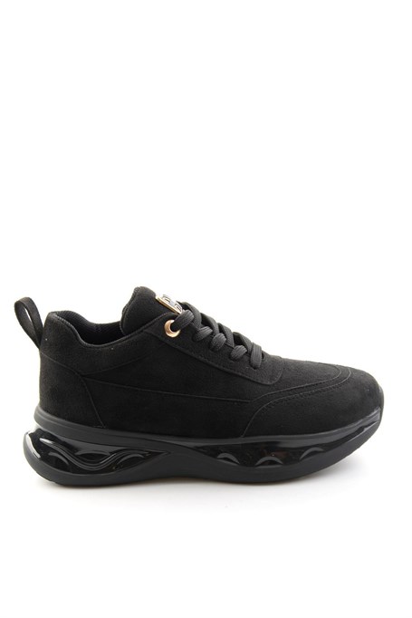 Siyah Süet  Kadın Sneaker K01228092572