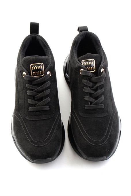 Siyah Süet  Kadın Sneaker K01228092572