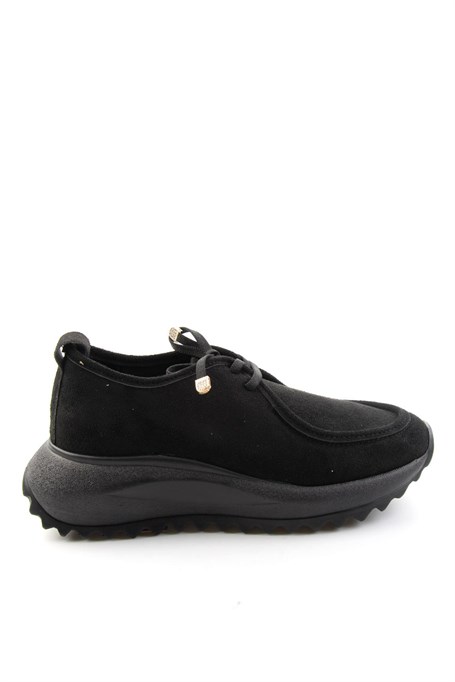 Siyah Süet  Kadın Sneaker K01234050772