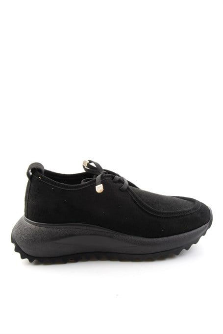Siyah Süet  Kadın Sneaker K01234050772