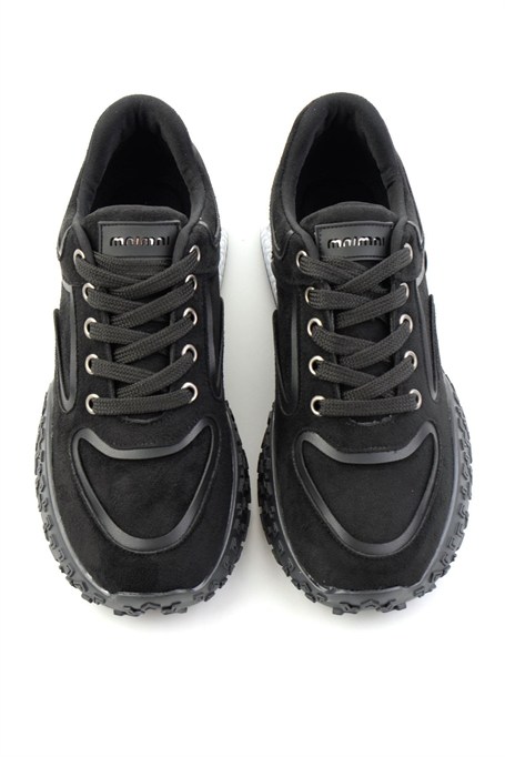 Siyah Süet  Kadın Sneaker K01313003272