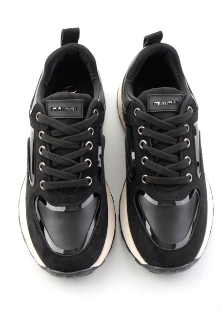Siyah Süet  Kadın Sneaker K01313004372