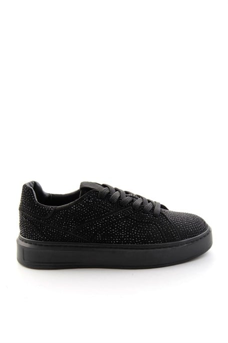 Siyah Süet  Kadın Sneaker K01791072772