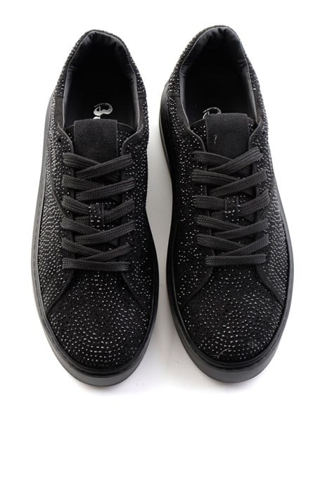 Siyah Süet  Kadın Sneaker K01791072772
