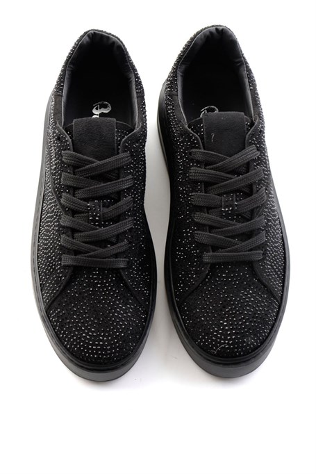 Siyah Süet  Kadın Sneaker K01791072772
