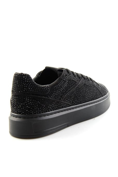 Siyah Süet  Kadın Sneaker K01791072772