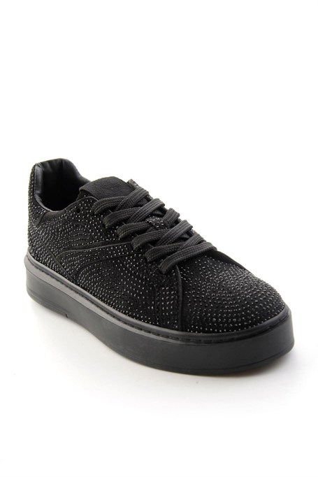 Siyah Süet  Kadın Sneaker K01791072772