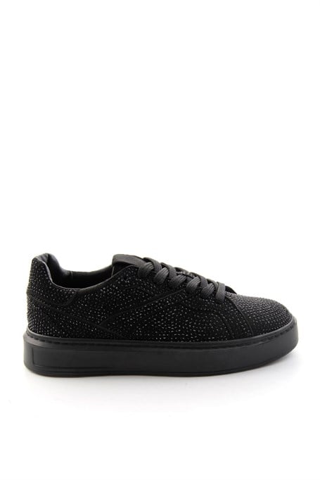 Siyah Süet  Kadın Sneaker K01791072772
